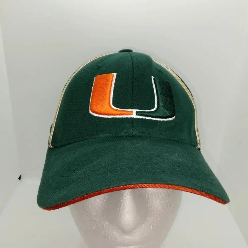 University of Miami Hurricanes NCAA Pre-owned Fitted Cap - size: 6 5/8-7 1/8
